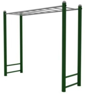 Plain Polished Iron Outdoor Monkey Bar