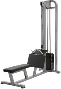 Polished Iron Seated Row Machine For Gym Use