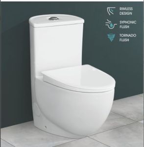 695mmX405mmX740mm One Piece Closet Toilet