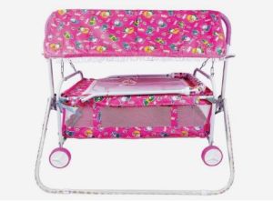 Swing N Fly B-S16 Pink Printed Baby Cradle