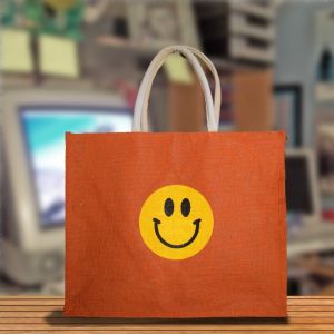 Amani Printed Customized Jute Shopping Bag, Shape : Ractangular, Handle Type : Loop Handle, Specialities : Recyclable