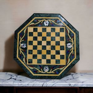 Nk.marbles Polished Chess Table