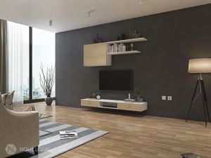 6'X7' Olimpia Wallmounted TV Unit