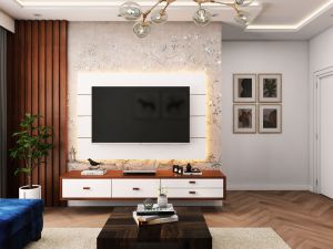 7'x9' Hailey Wall-mounted TV Unit