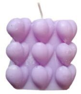 Heart Bubble Decor Candle