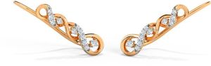 Anzara Twisted Diamond Ear Cuffs