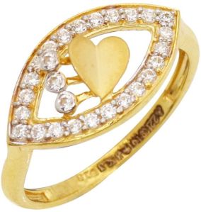 Dainty Gold Finger Ring, Weight : 2.29g