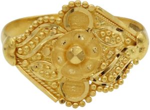 Hypnotic Beauty Gold Finger Ring