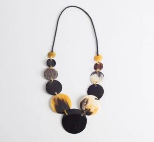 Horn Necklace, Color : Multicolor Casual Wear