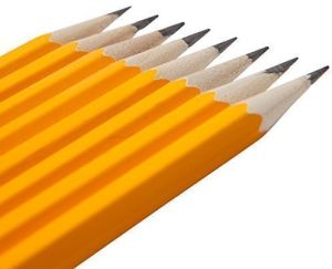 Wooden Pencil, Color : Yellow For Writing