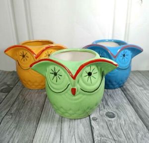 Animal Shape Pot  Ear Owl