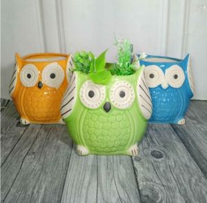 Animal Shape Pot  Matt Big Owl