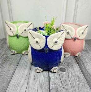 Animal Shape Pot  Med Standard Owl