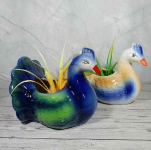 Animal Shape Pot  Spray Queen Peacock