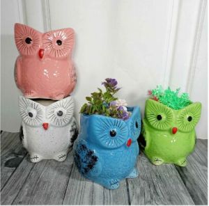 Animal Shape Pot  Standard Big Owl