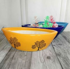 Bonsai Pots  Pntng Straight Boat