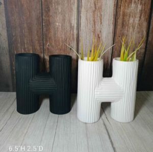 Decor Vase  H Word Vase