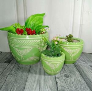 Set Of Pots  Color Cutting Ganda 3 Pcs Set