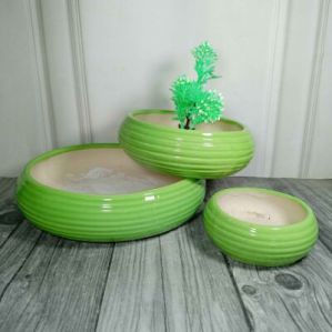 Set Of Pots  Color Flat Ring 3 Pcs Set