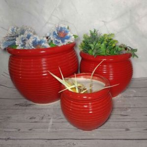 Set Of Pots  Color Ring Ganda 3 Pcs Set