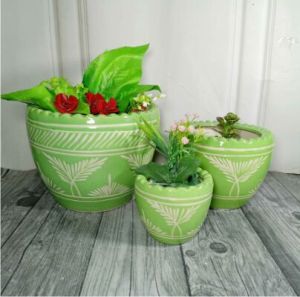 Set Of Pots  Cutting Garari 3 Pcs Set