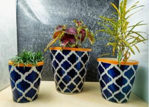 Set Of Pots  Painting Balti 3 Pcs Set