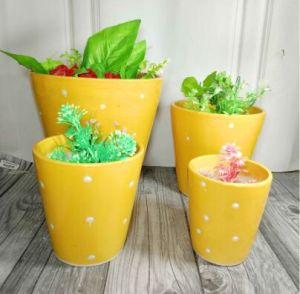 Set Of Pots  Polka Dott Balti 4 Pcs Set