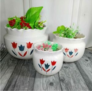 Set Of Pots  Tulip Jaipuri 3 Pcs Set