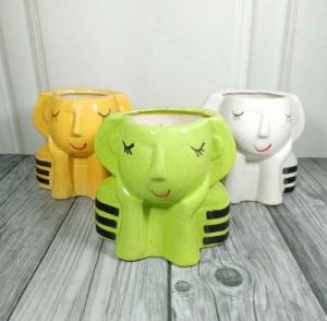 Statue &AMP;AMP; Unique Pots  Thinking Lady