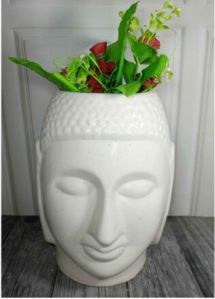 Xl White Buddha Statue Unique Pots