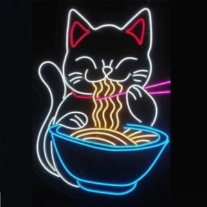 Fast Food Neon Sign For Restaurants.