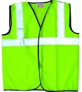 Polyester Reflective Jacket, Sleeve Style : Sleeveless For Industrial Use, Traffic Control