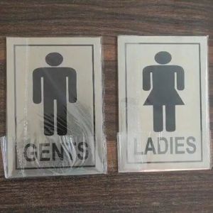 Stainless Steel Gents Ladies Signage