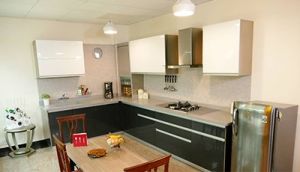 L-shaped Domestic Kitchen