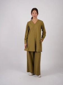 Olive Cotton Co-ord Set