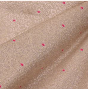 Almond Brown Meenakari Banarasi Fabric