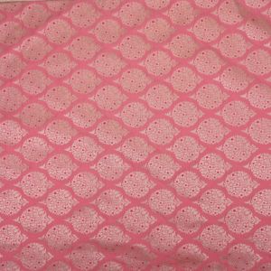Blush Pink Meenakari Banarasi Butta Fabric