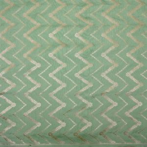 Turquoise Green Banarasi Fabric