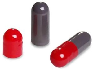 Red-Gray Empty Hard Gelatin Capsules