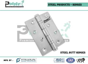 Polished Stainless Steel Butt Hinges, Color : Silver, Length : 6inch, 5inch, 4inch, 3inch, 2inch