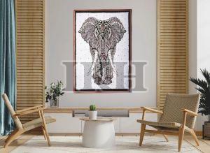 Decorated Elephant Handmade Wall Hanging