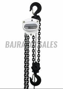 BAJRANGI Polished Hydraulic Mild Steel Manual Chain Pulley Block, Color : Golden for Single Grinder Crane