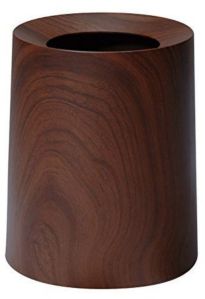 Plain Polished Round Wooden Pen Holder, Color : Brown 4x4x5 Inch