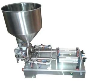 Stainless Steel Two Head Semi Automatic Piston Filling Machine