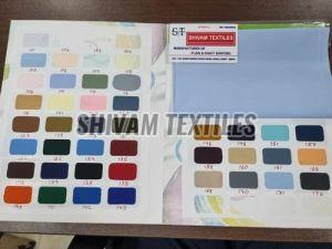 Plain Polyester Chirag Shirting Fabric, Technics : Machine Made