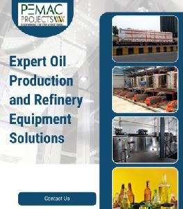 Pemac Projects Mechanical Edible Oil Refinery Plant, Certification : Iso 9001:2008, Ce Certified