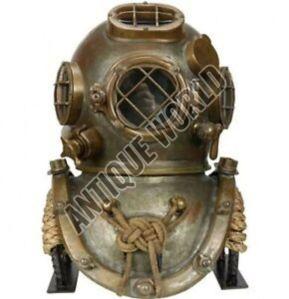 U.s Navy Mark V Deep Sea Antique Scuba Diving Helmet