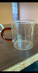 Polished Plain Glass Measuring Cup, Color : Transparent