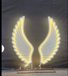 Angel Wings LED Selfie Point For Restaurant, Wedding, Party