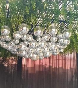 Small Mirror Balls, Color : Silver For Used Decoration, Parties, Events, Photo Shoots, Creating Ambiance